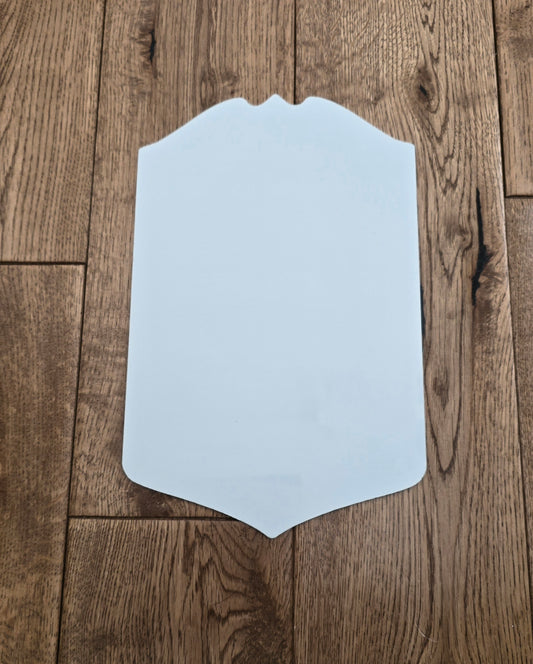 Sublimation Coated Aluminium Shield Plaque-Mackie Direct