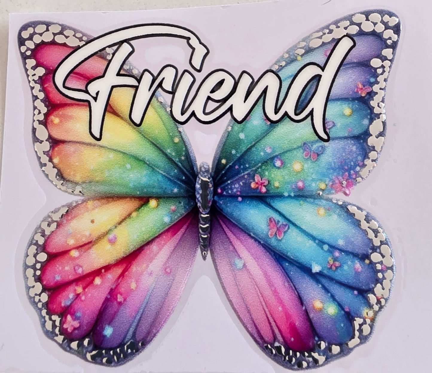 Foil UVDTF Female Relation Butterfly