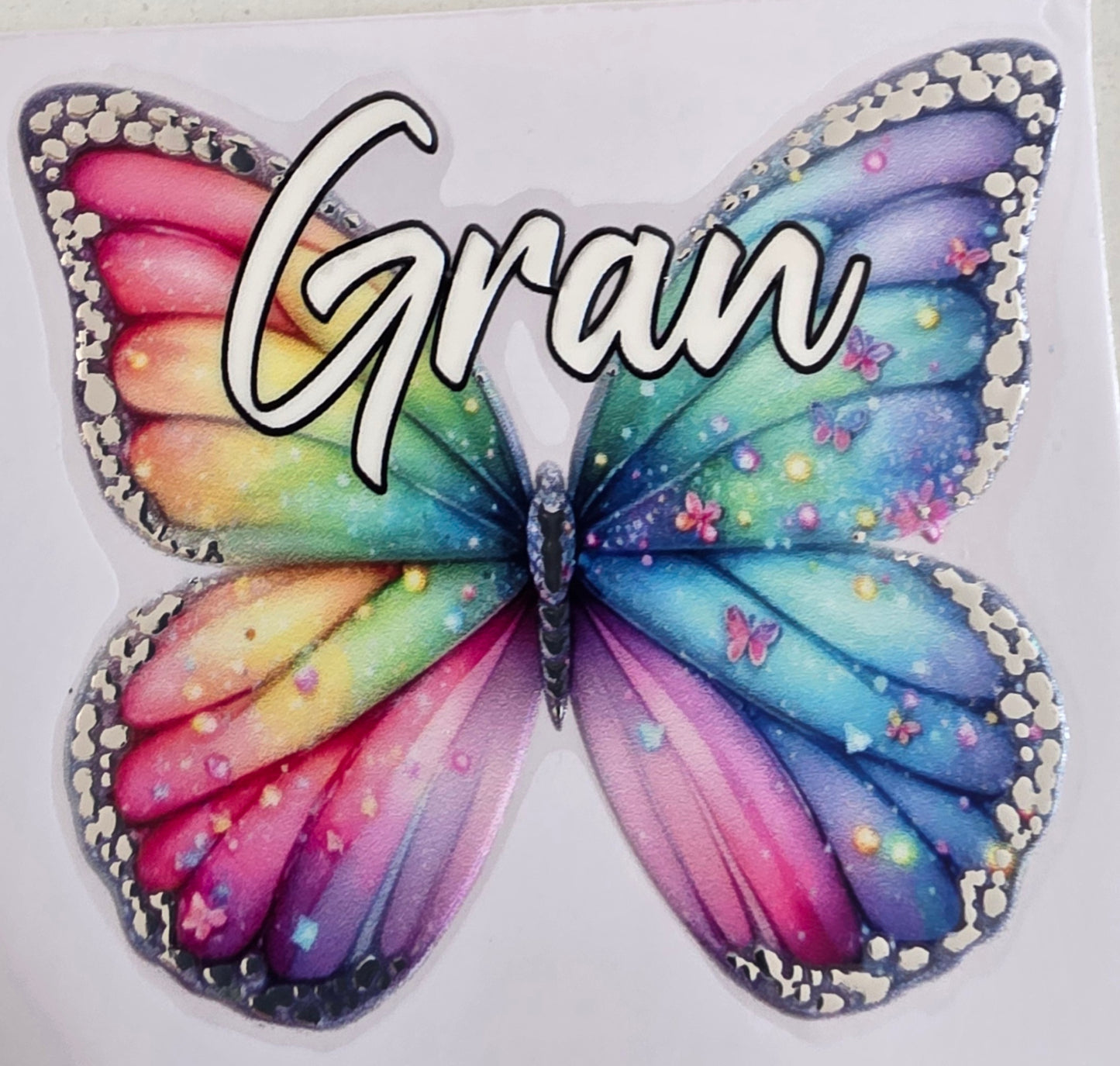Foil UVDTF Female Relation Butterfly