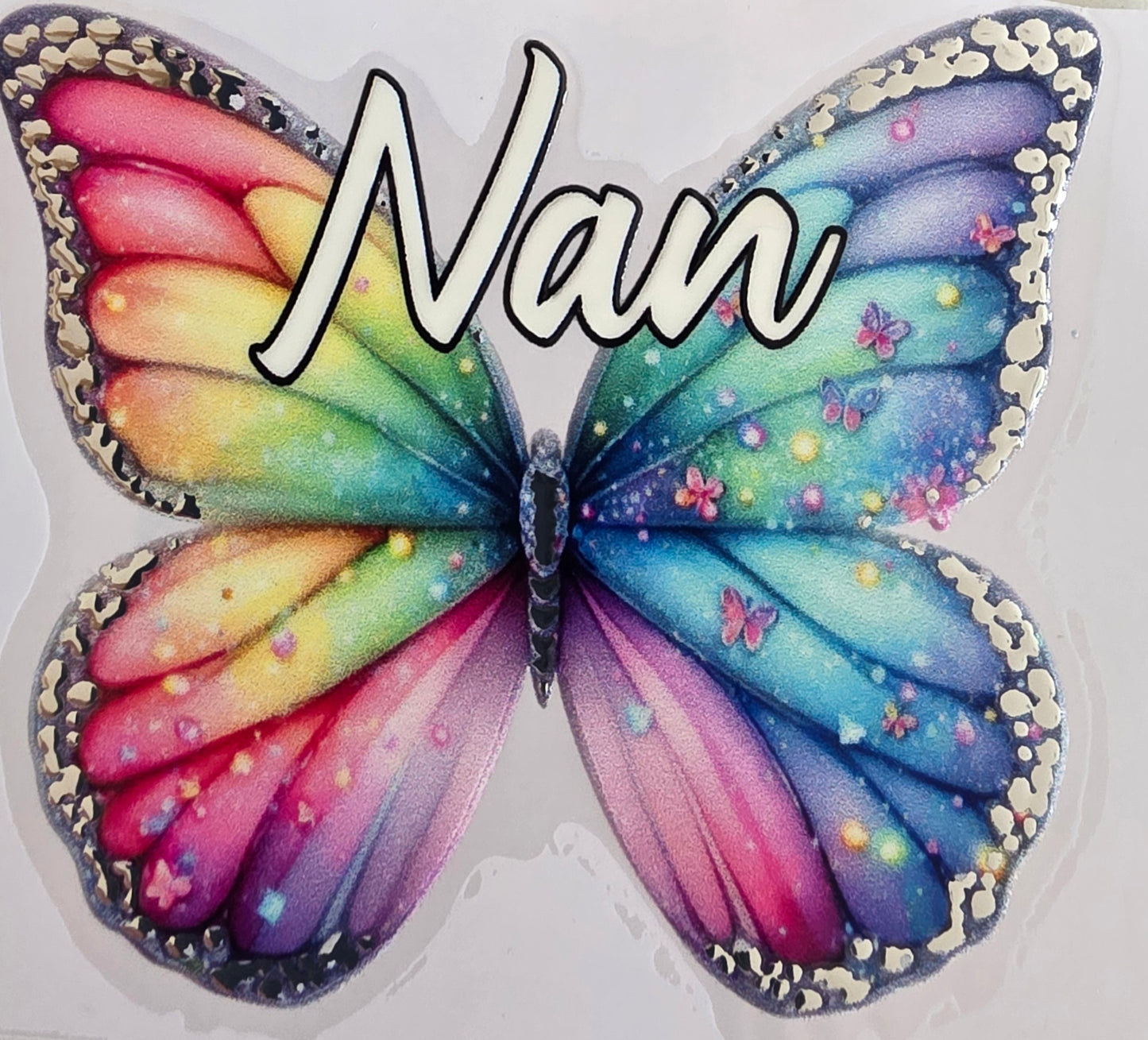 Foil UVDTF Female Relation Butterfly