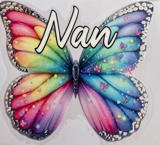 Foil UVDTF Female Relation Butterfly