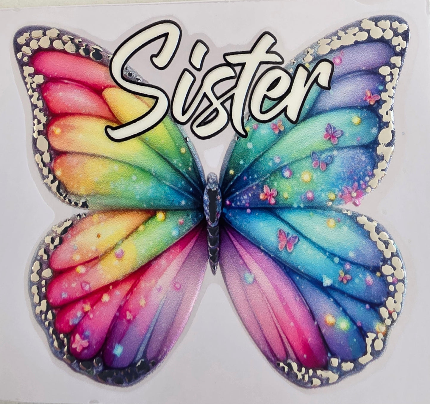 Foil UVDTF Female Relation Butterfly