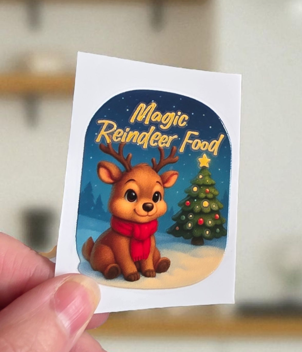 Gold Foil UVDTF Reindeer Food