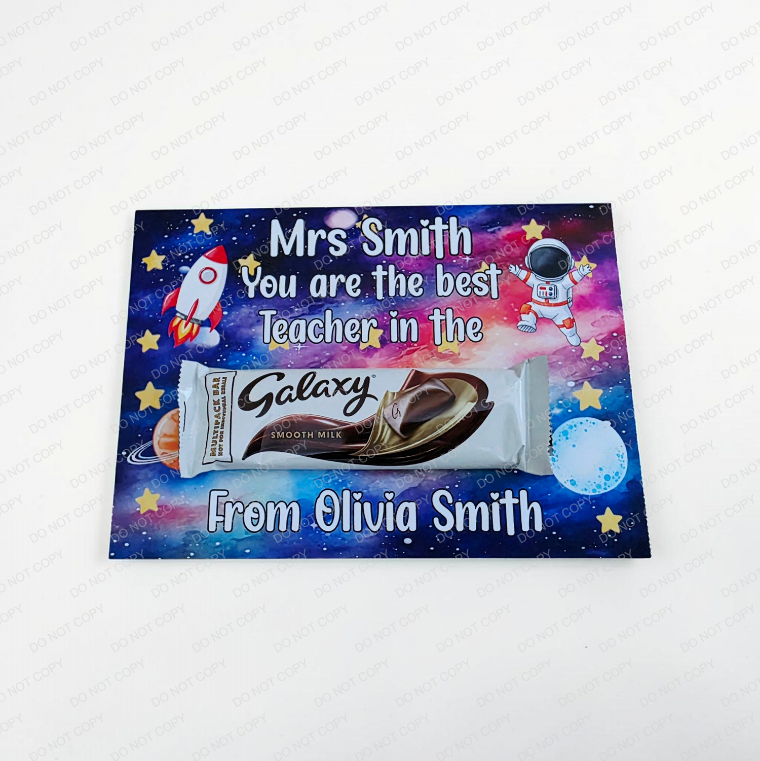 Teacher Gift Personalised UV Printed Galaxy Board - Mackie Direct