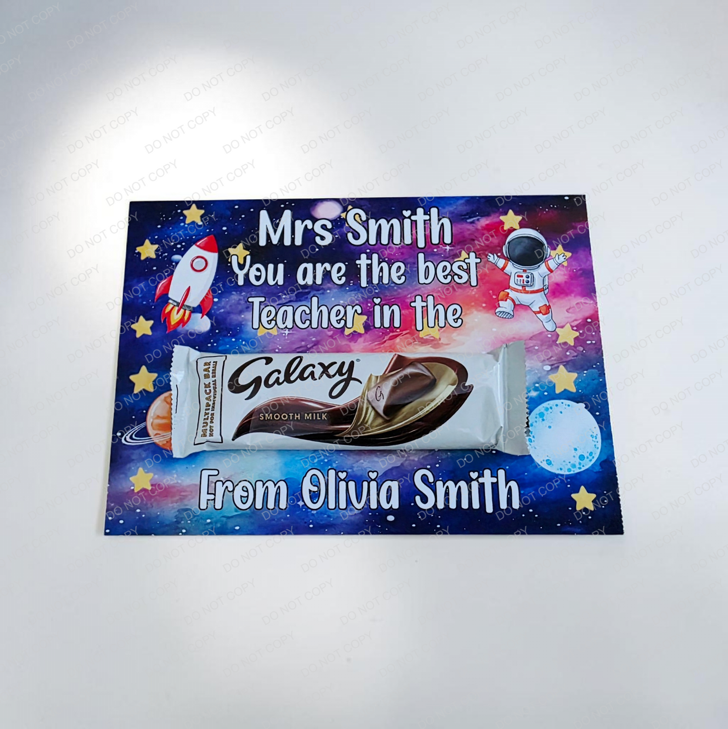 Teacher Gift Personalised UV Printed Galaxy Board - Mackie Direct