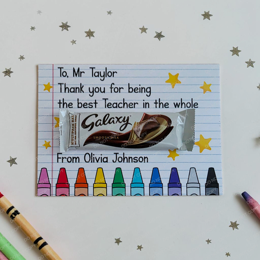 Teacher Gift Personalised UV Printed Galaxy Board