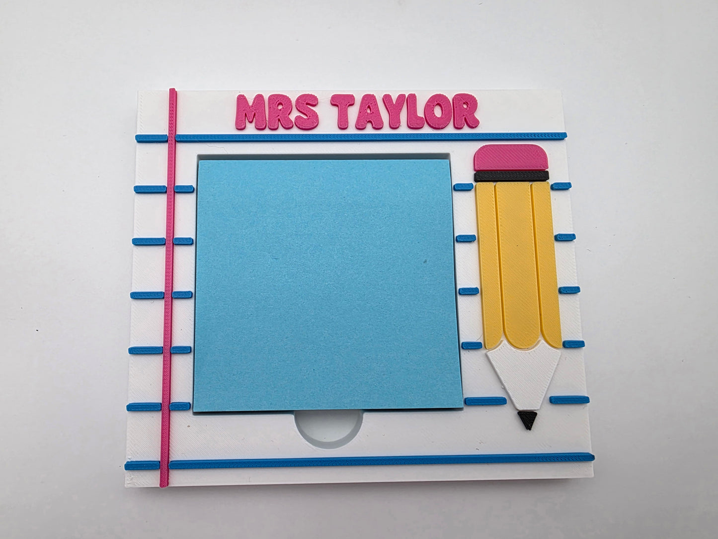 Sticky / Post it Note Holder - Personalised with any name or blank - Mackie Direct