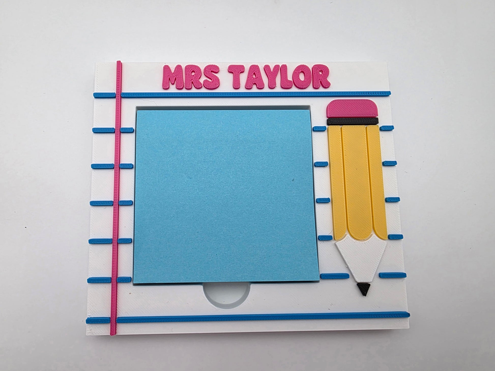 Sticky / Post it Note Holder - Personalised with any name or blank - Mackie Direct