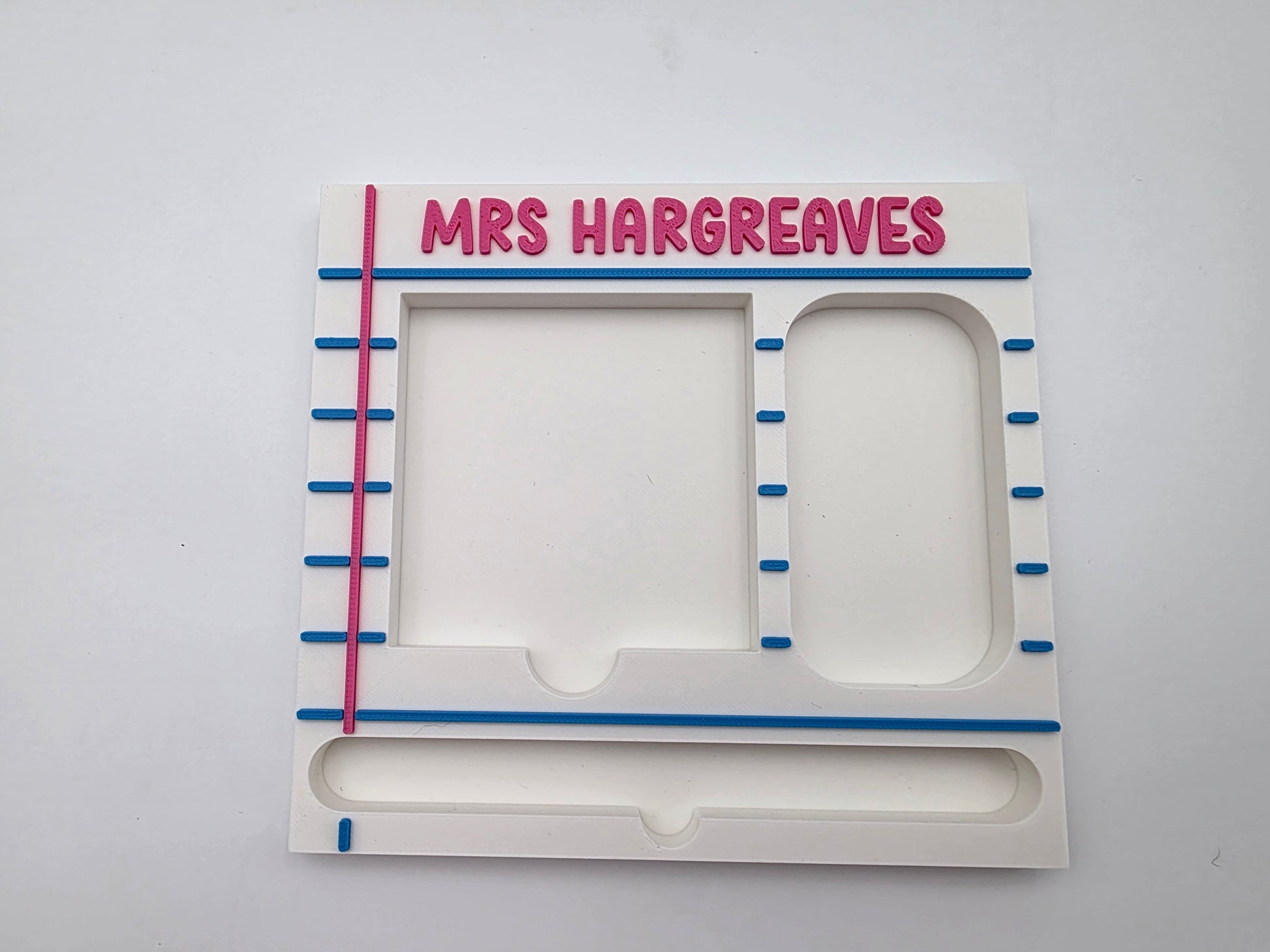 Sticky Note / Pen / Paperclip Holder - Personalised with any name or blank - Mackie Direct