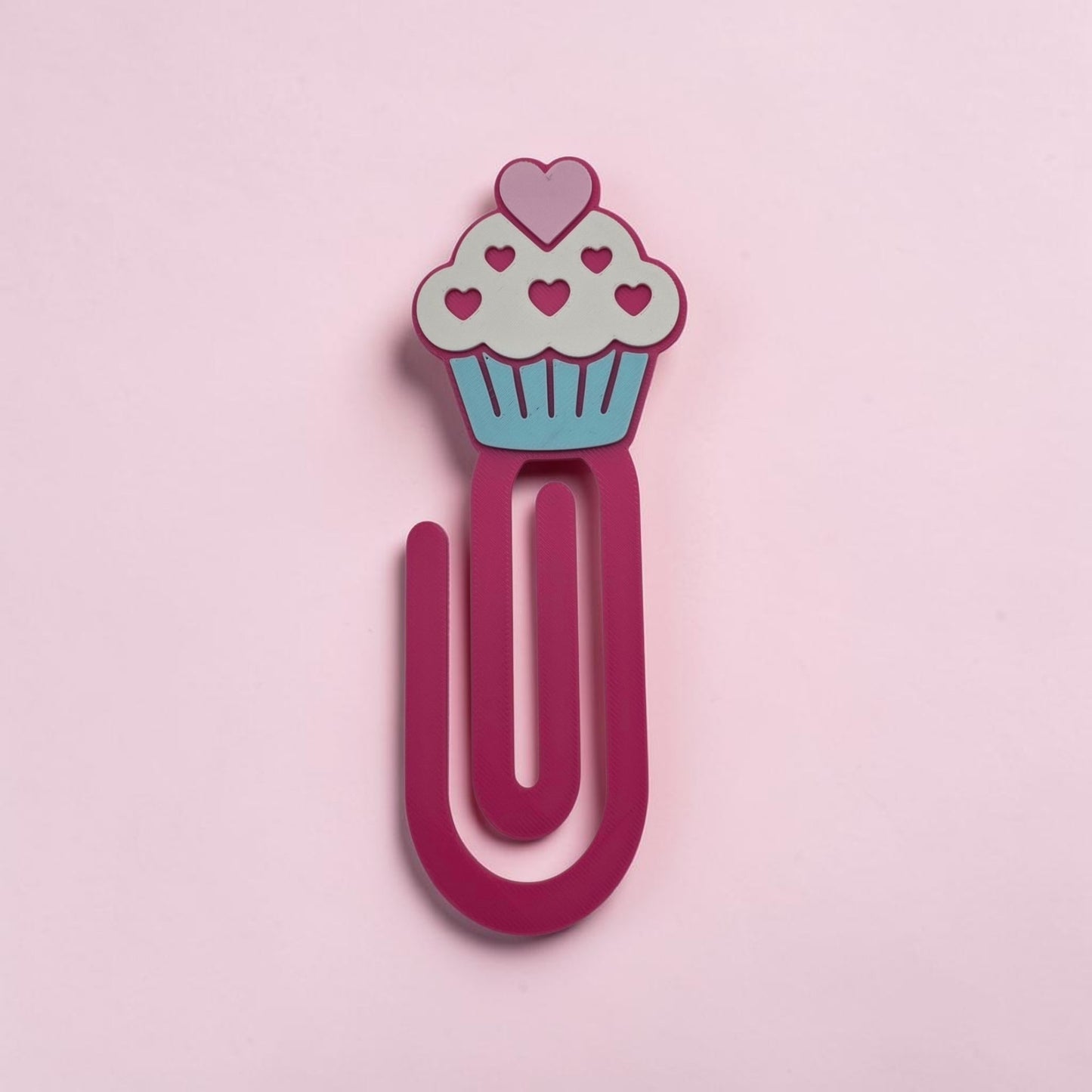 Cupcake Giant Paperclip / Bookmark 3d Printed