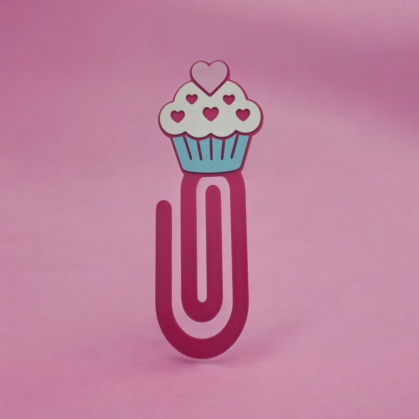 Cupcake Giant Paperclip / Bookmark 3d Printed