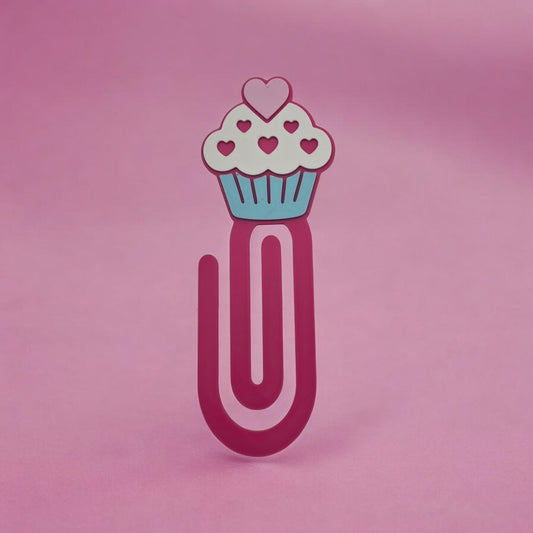 Cupcake Giant Paperclip / Bookmark 3d Printed