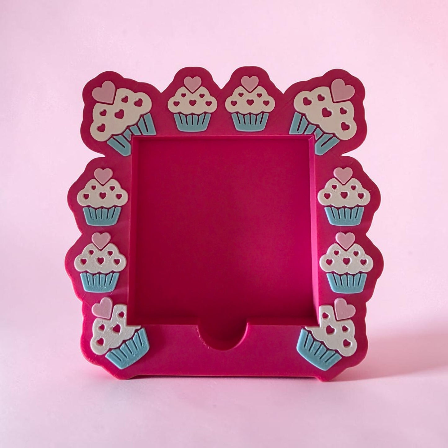 Cupcake Post it Note / Sticky Note Holder 3d Printed