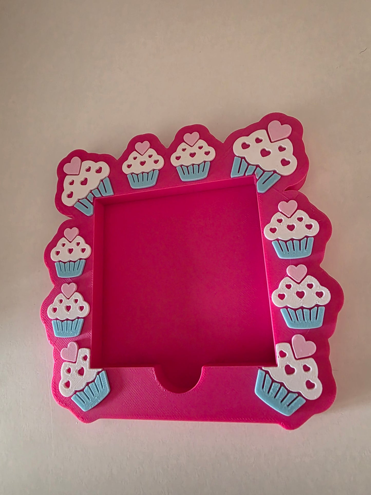 Cupcake Post it Note / Sticky Note Holder 3d Printed