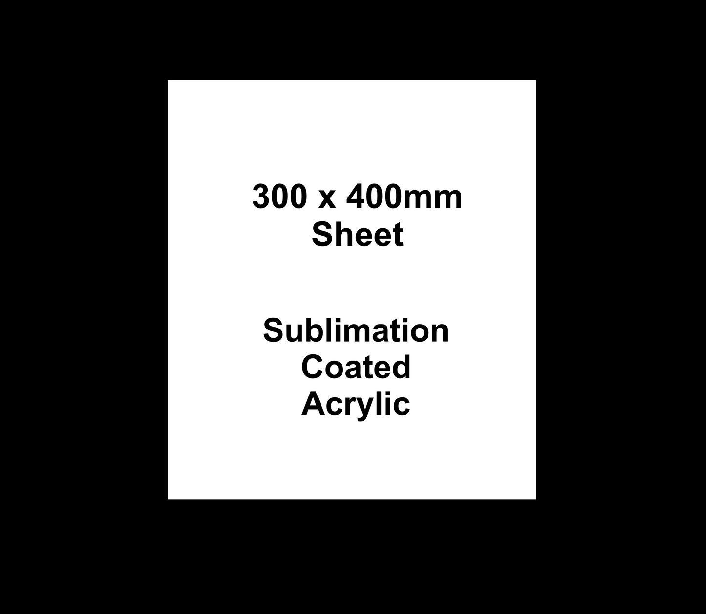 3mm Sublimation Coated Acrylisub Acrylic Sheet - Mackie Direct