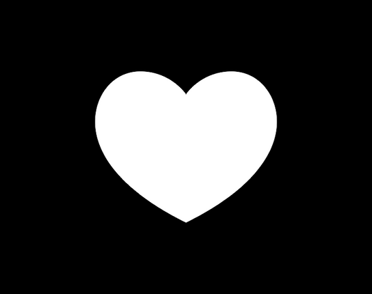 Premium Sublimation Coated Acrylic 3cm Heart