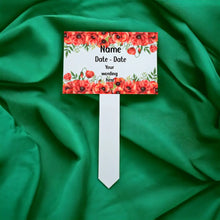 Load image into Gallery viewer, Grave Marker / Stake Sublimation Print - Poppy
