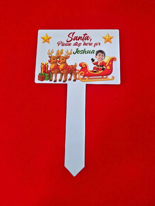 Santa Stop Here UVDTF