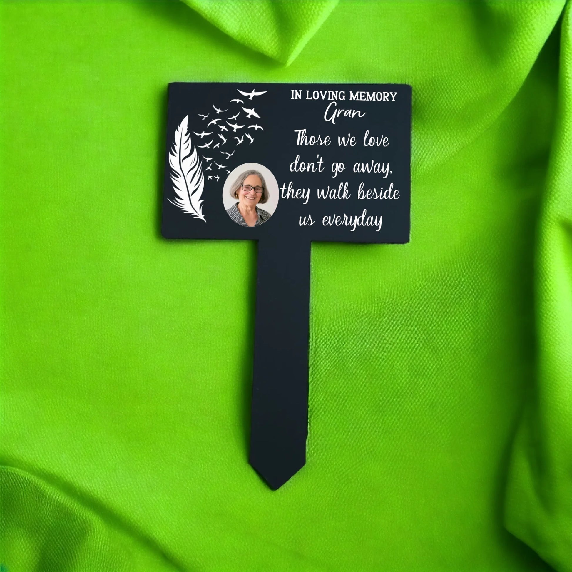 UV Printed Feather Grave Marker / Stake - Mackie Direct