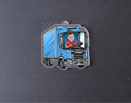 UV Printed Face cut out Lorry Hanger - Mackie Direct