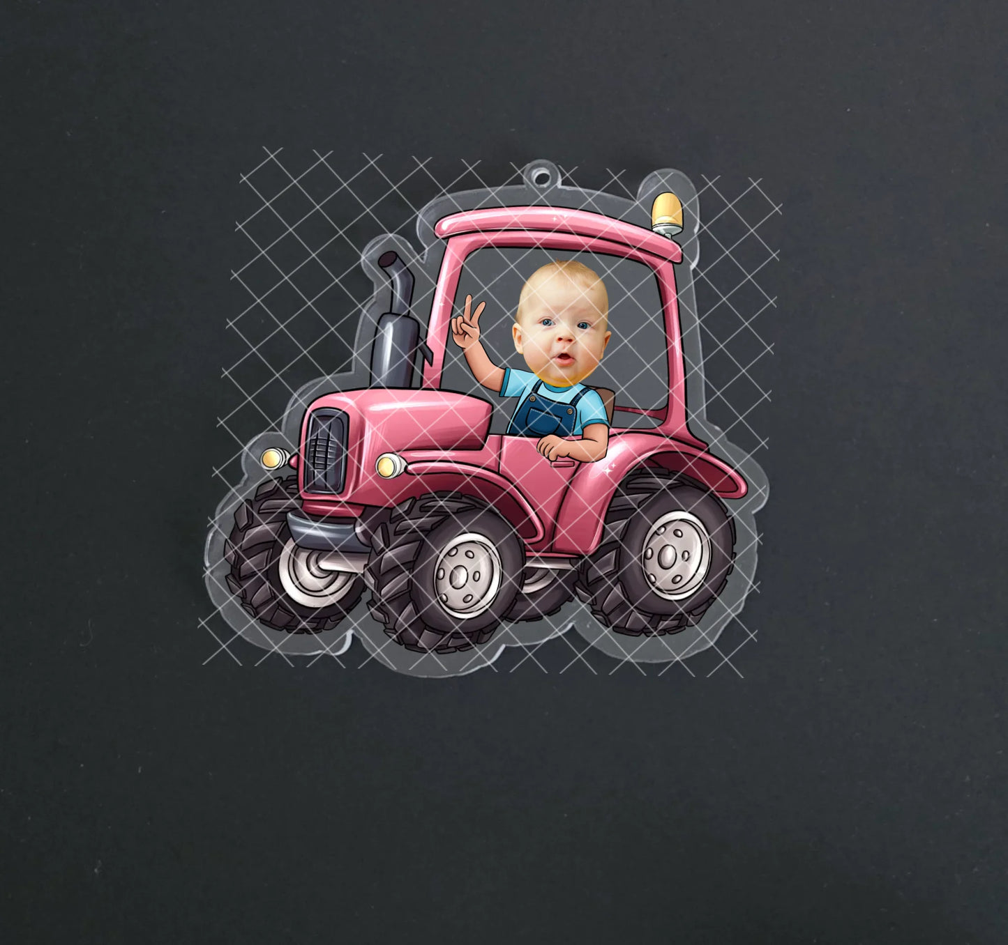 Face Cut out Tractor Car Hanger - Mackie Direct