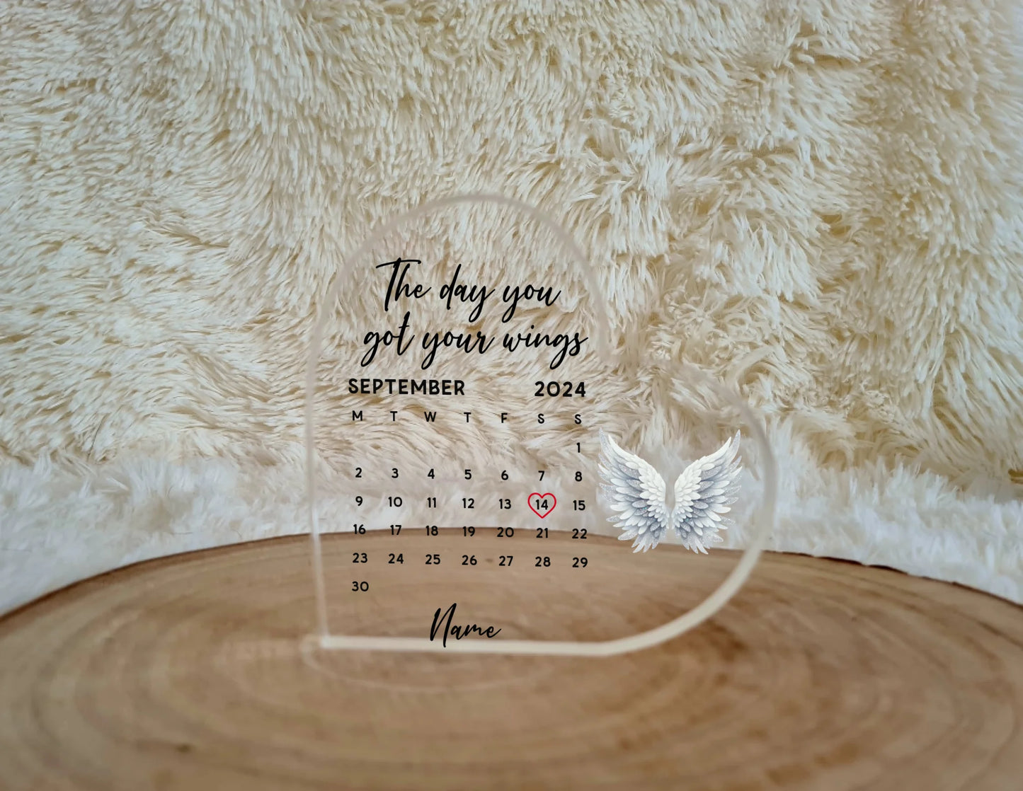 Memorial UV Printed Freestanding Heart - Mackie Direct