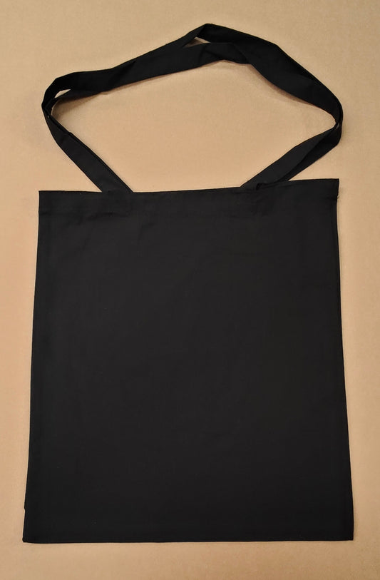 Seconds/Practice Black Cotton Tote Bag