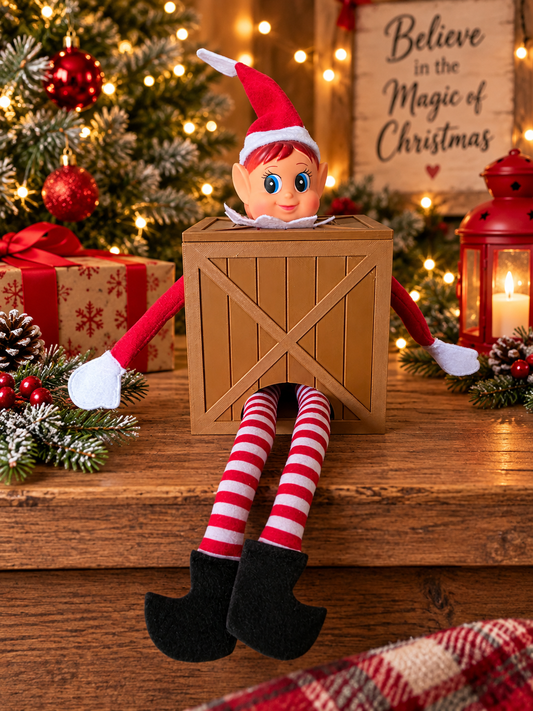 Elf Arrival Box/Shipping Crate