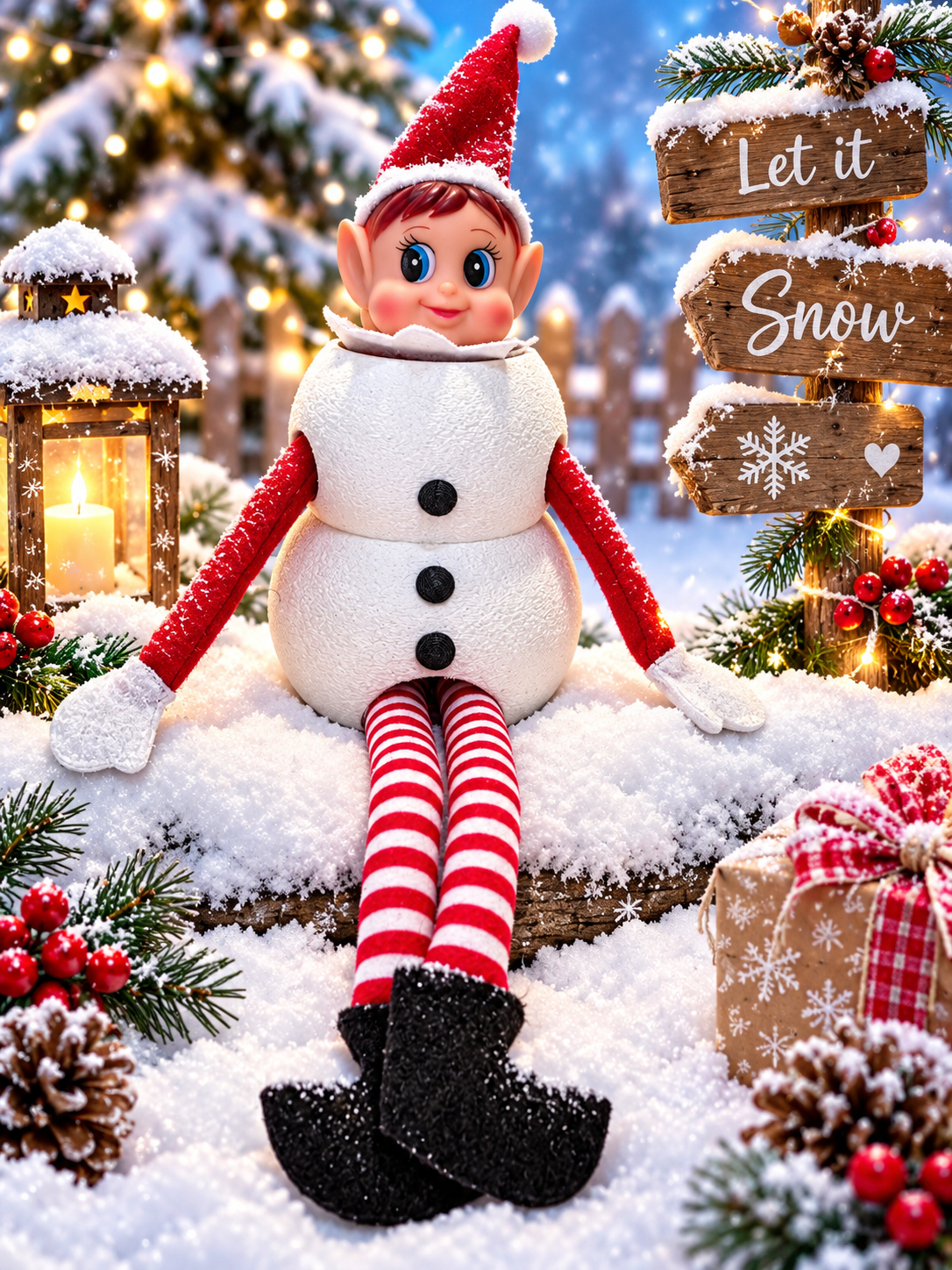 Elf Snowman Outfit