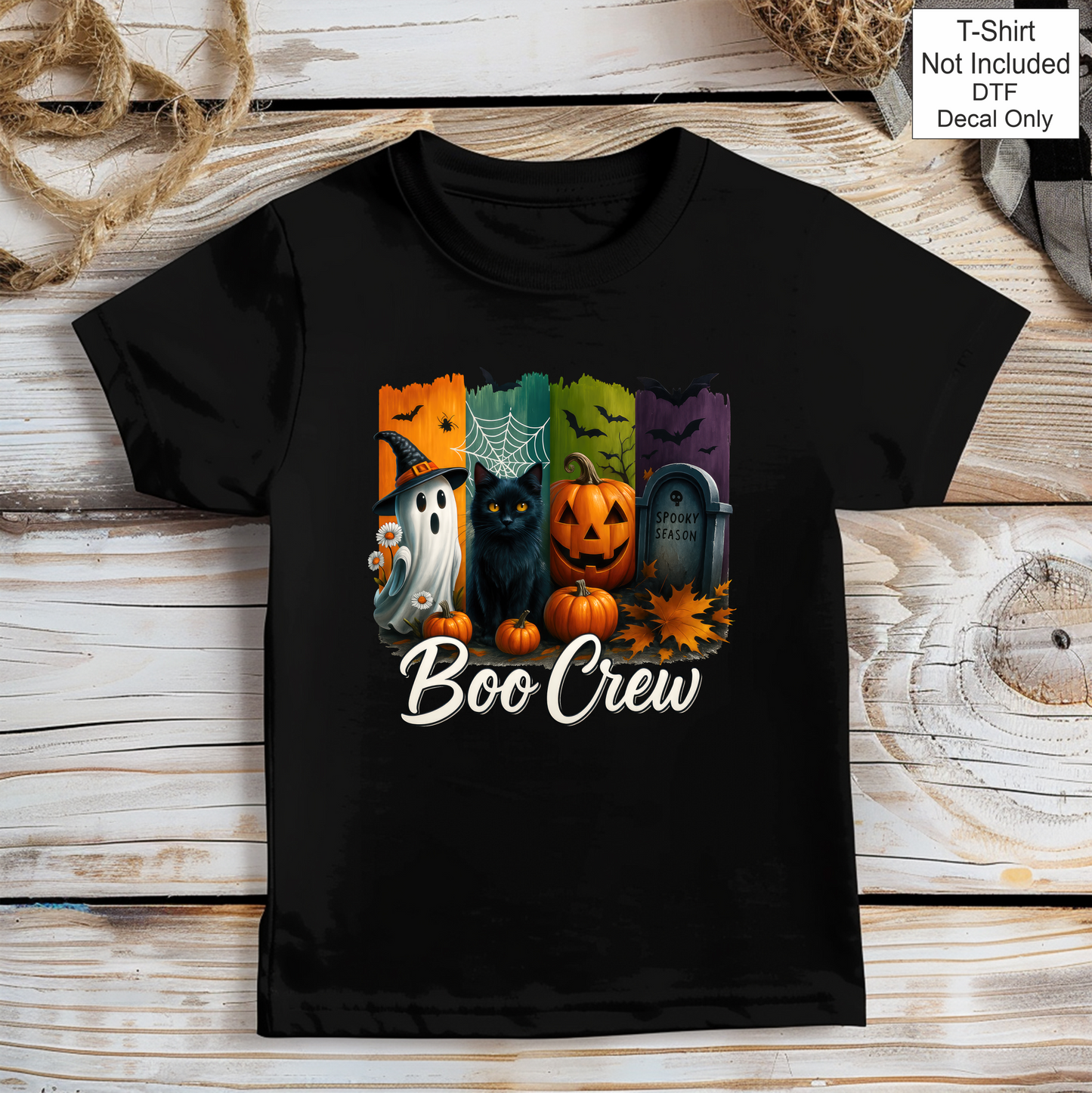 DTF Halloween Boo Crew Spooky Vibes