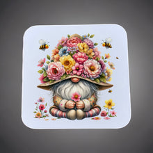 Load image into Gallery viewer, Floral Gonk/Gnome Coaster Sublimation Print

