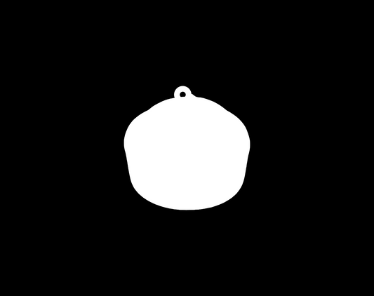 Dumpling Shaped Acrylic Keyring - Mackie Direct
