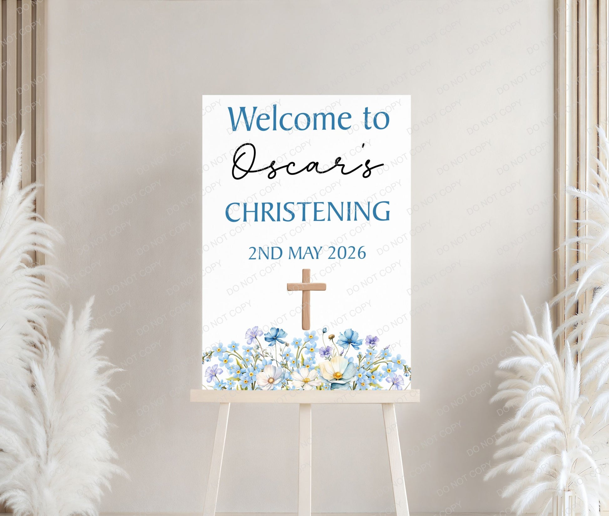 Holy Communion/Baptism/Christening Printed Board Welcome Sign - Mackie Direct