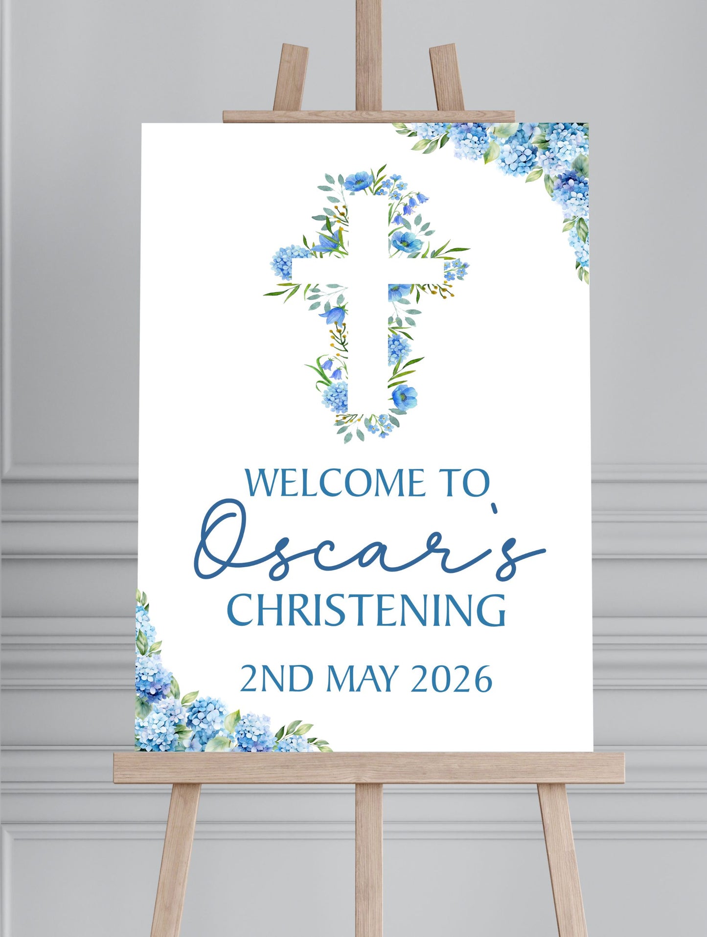 Holy Communion/Baptism/Christening Printed Board Welcome Sign - Mackie Direct