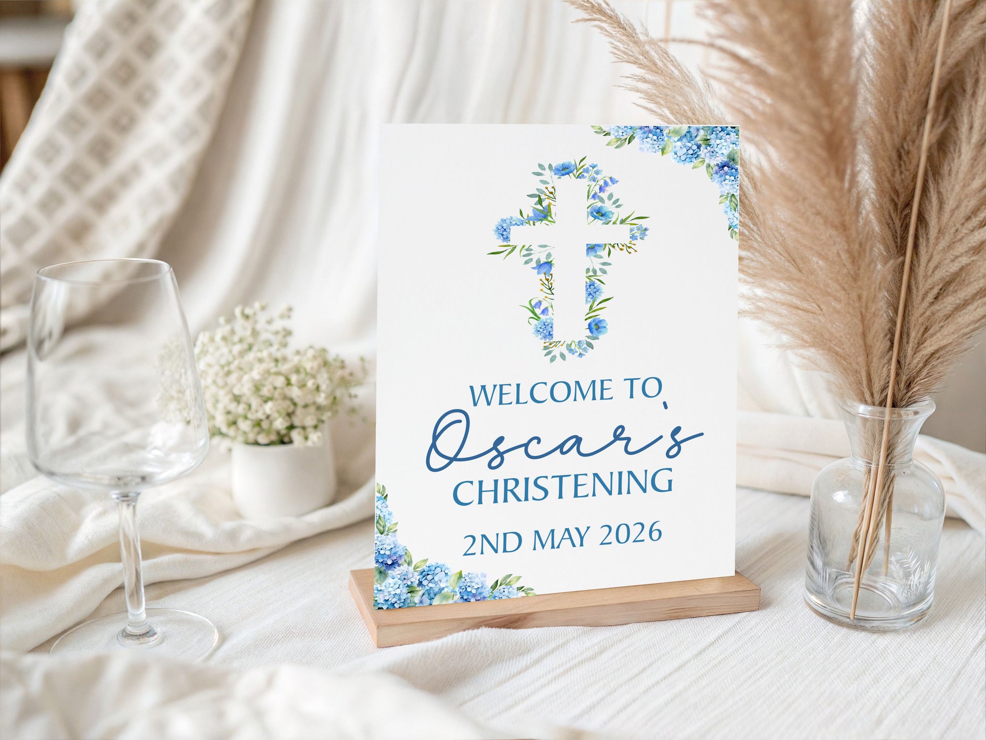 Holy Communion/Baptism/Christening Printed Board Welcome Sign - Mackie Direct