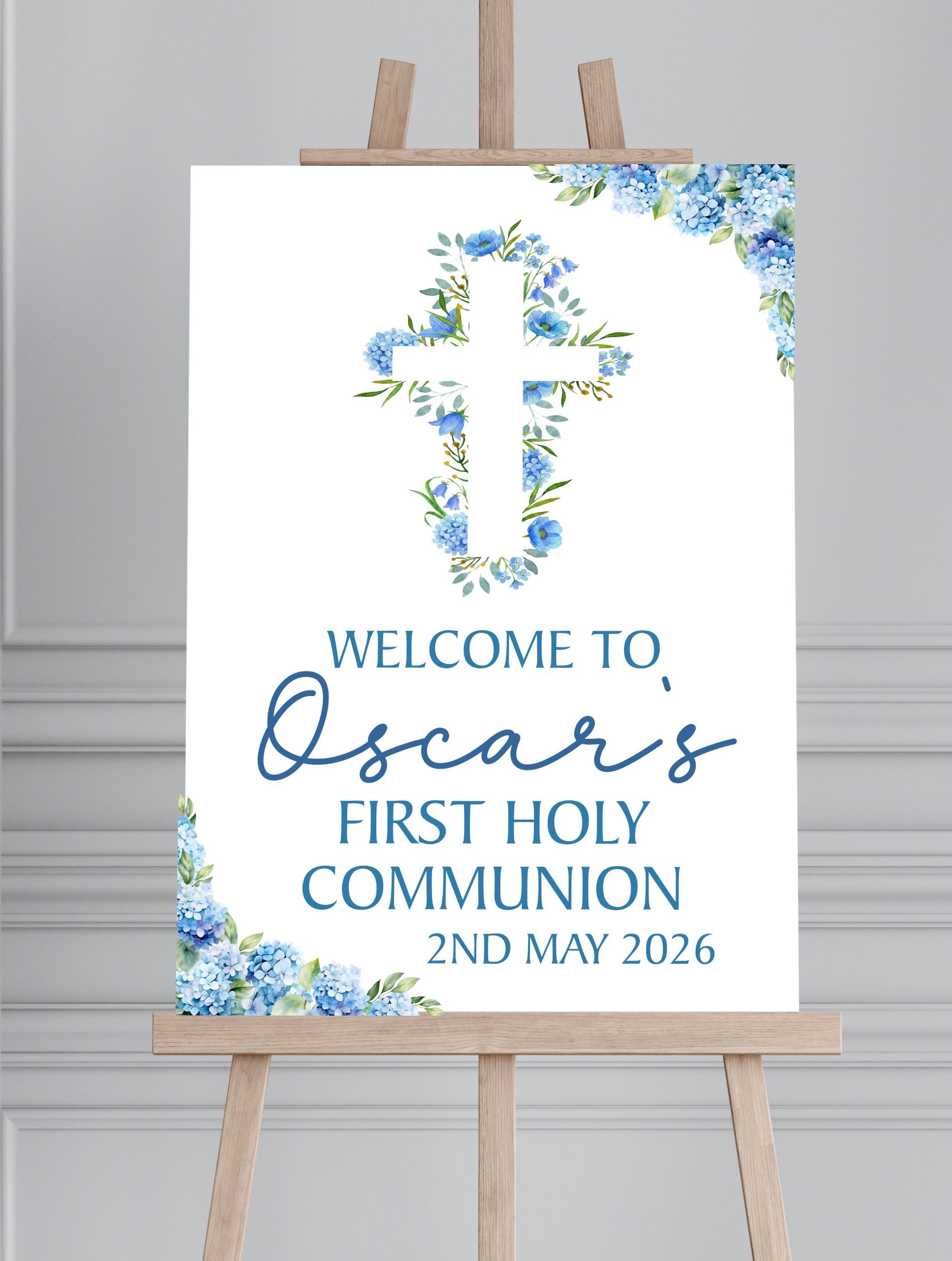 Holy Communion/Baptism/Christening Printed Board Welcome Sign - Mackie Direct