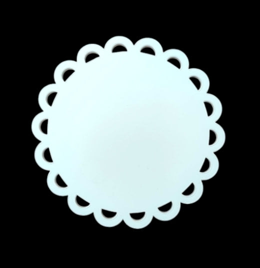 Frill Edge Round Bauble Acrylic