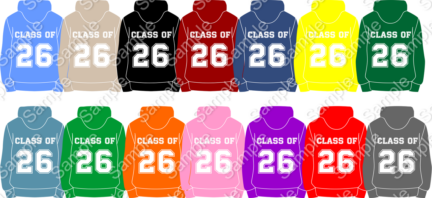 Leavers/Class of Hoodie/Hoody 2026 Design - Digital Download Only - Mackie Direct
