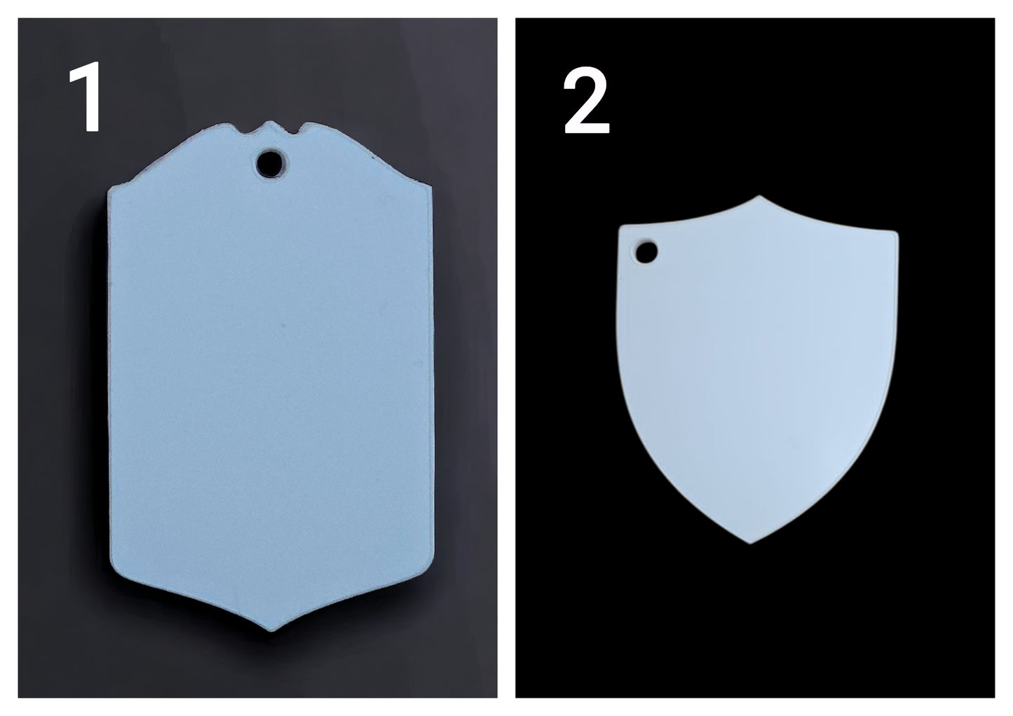 Acrylic Shield Keyring