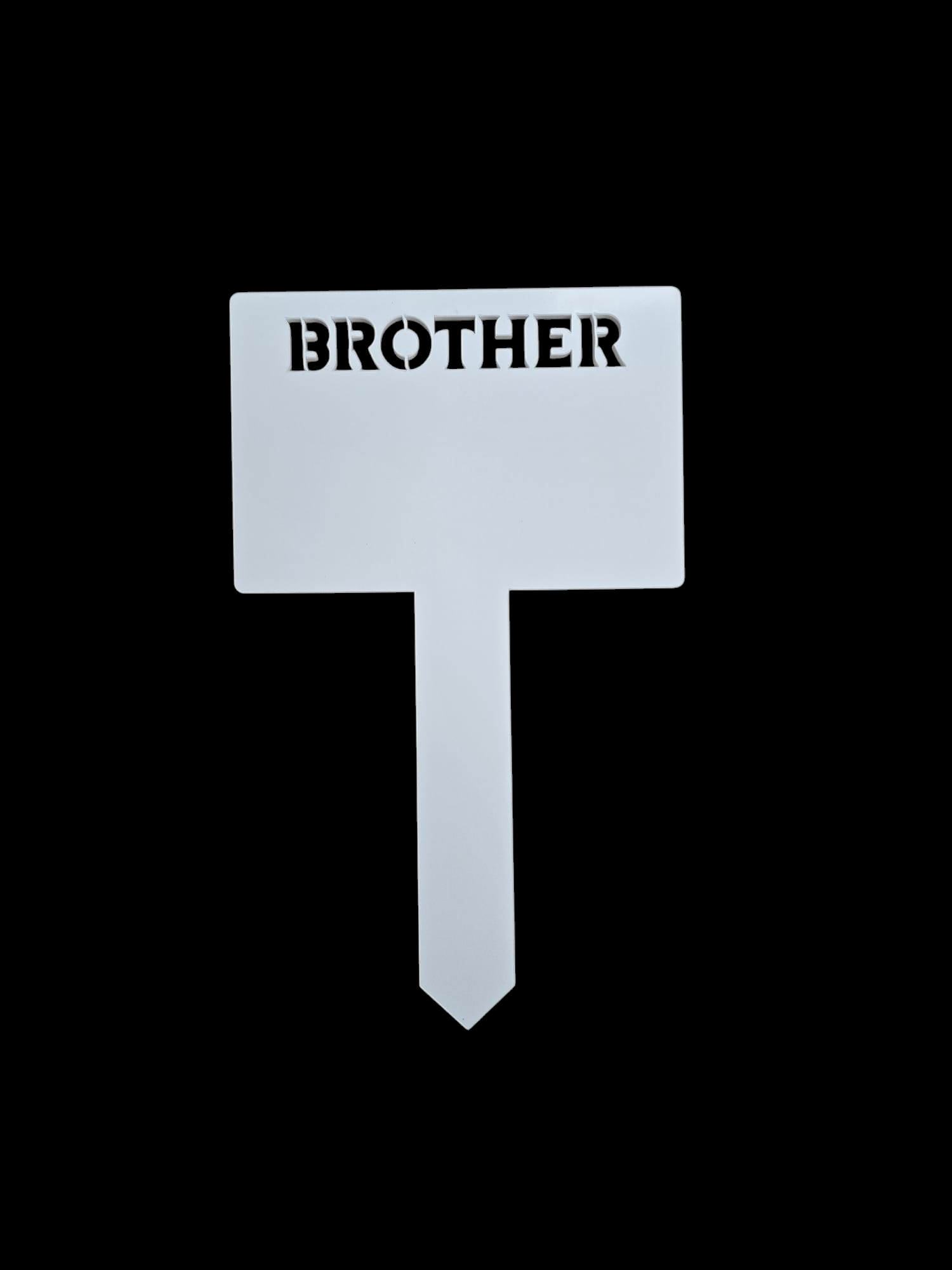 Acrylisub Sublimation Coated Acrylic BROTHER Rectangle Grave Marker ...