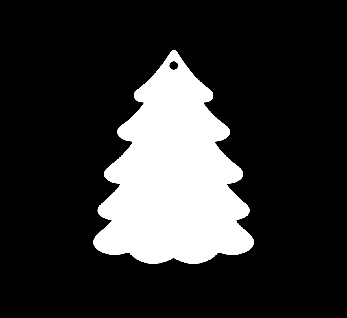 Christmas Tree Acrylic Hanging Decoration