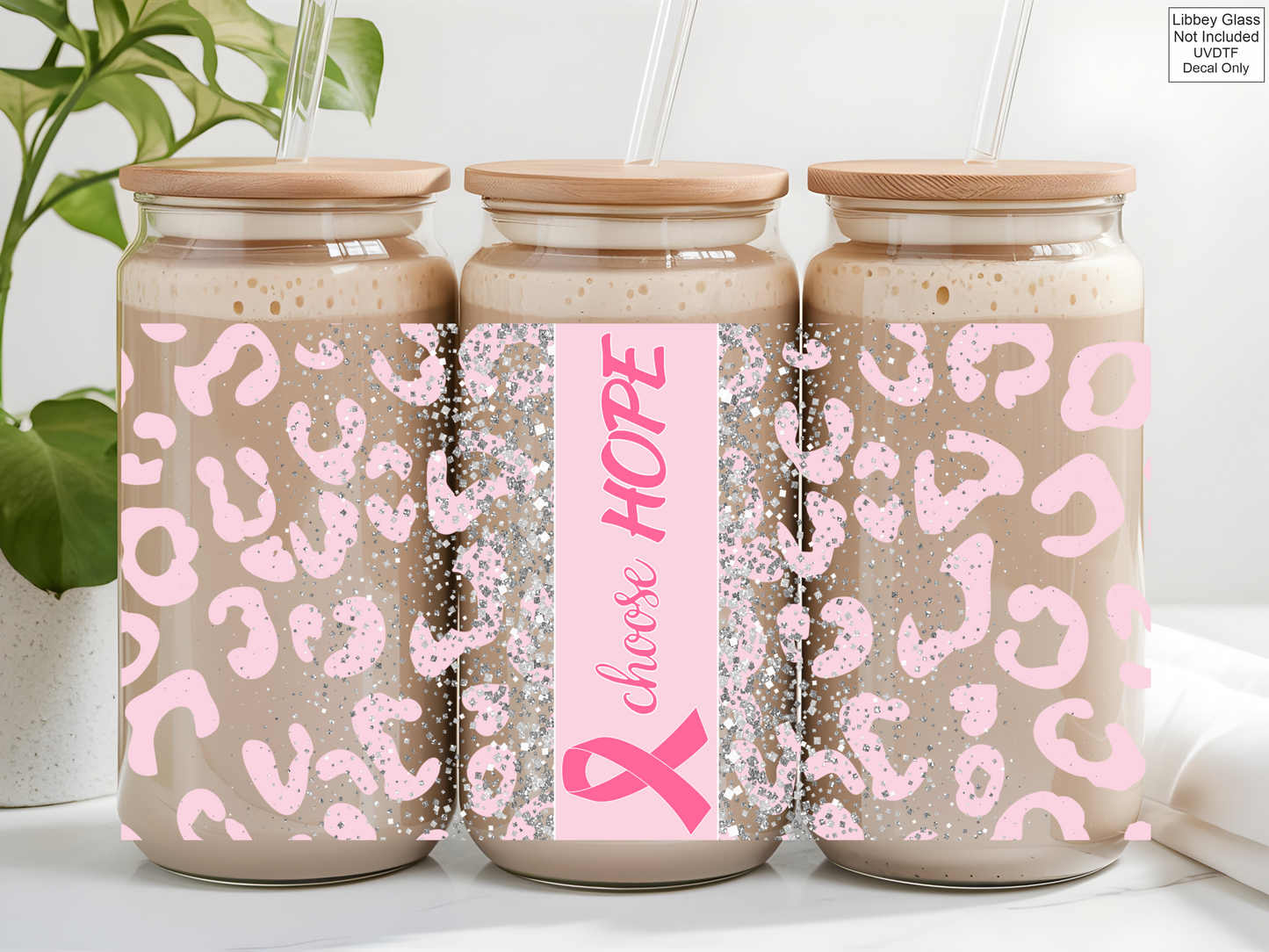UVDTF 16oz Libbey Glass Wrap - Choose Hope