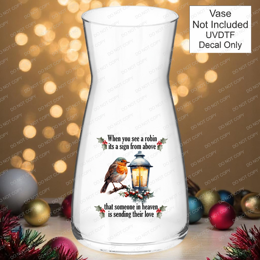 UVDTF Robin Memorial Decal - Mackie Direct