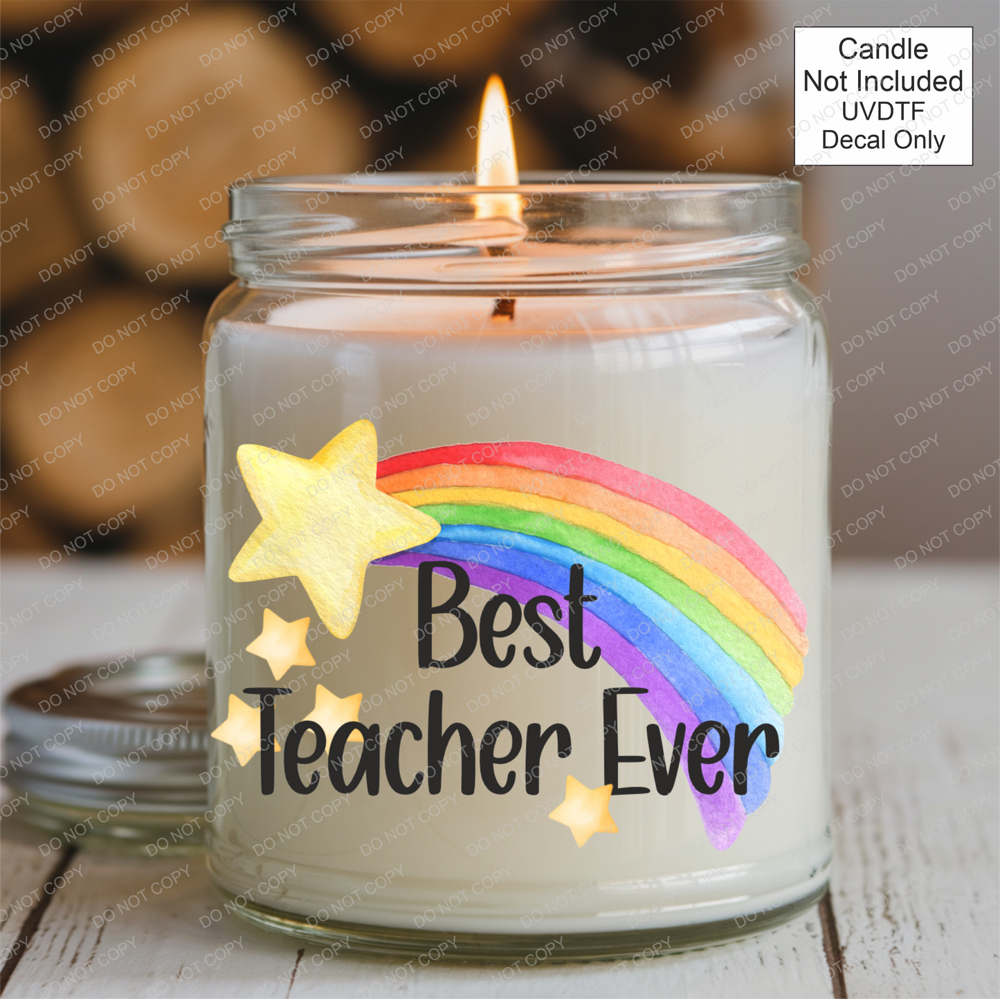 UVDTF Teacher Star Rainbow - Mackie Direct
