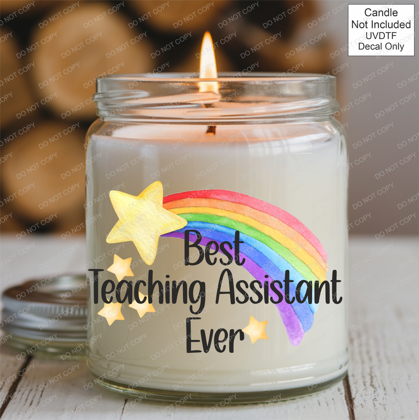 UVDTF Teacher Star Rainbow - Mackie Direct