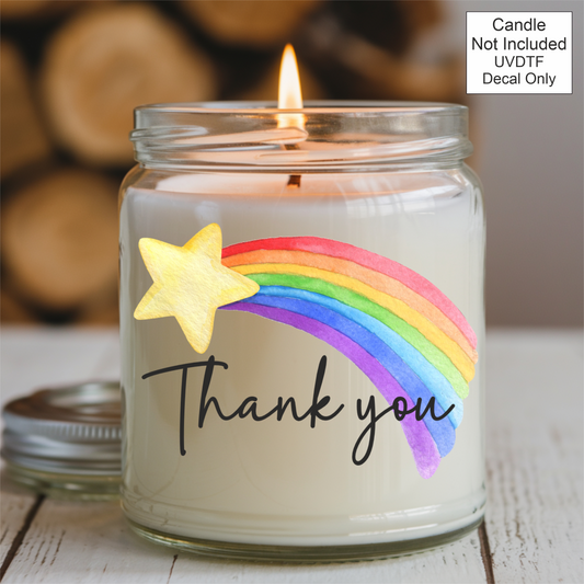 UVDTF Teacher Star Rainbow