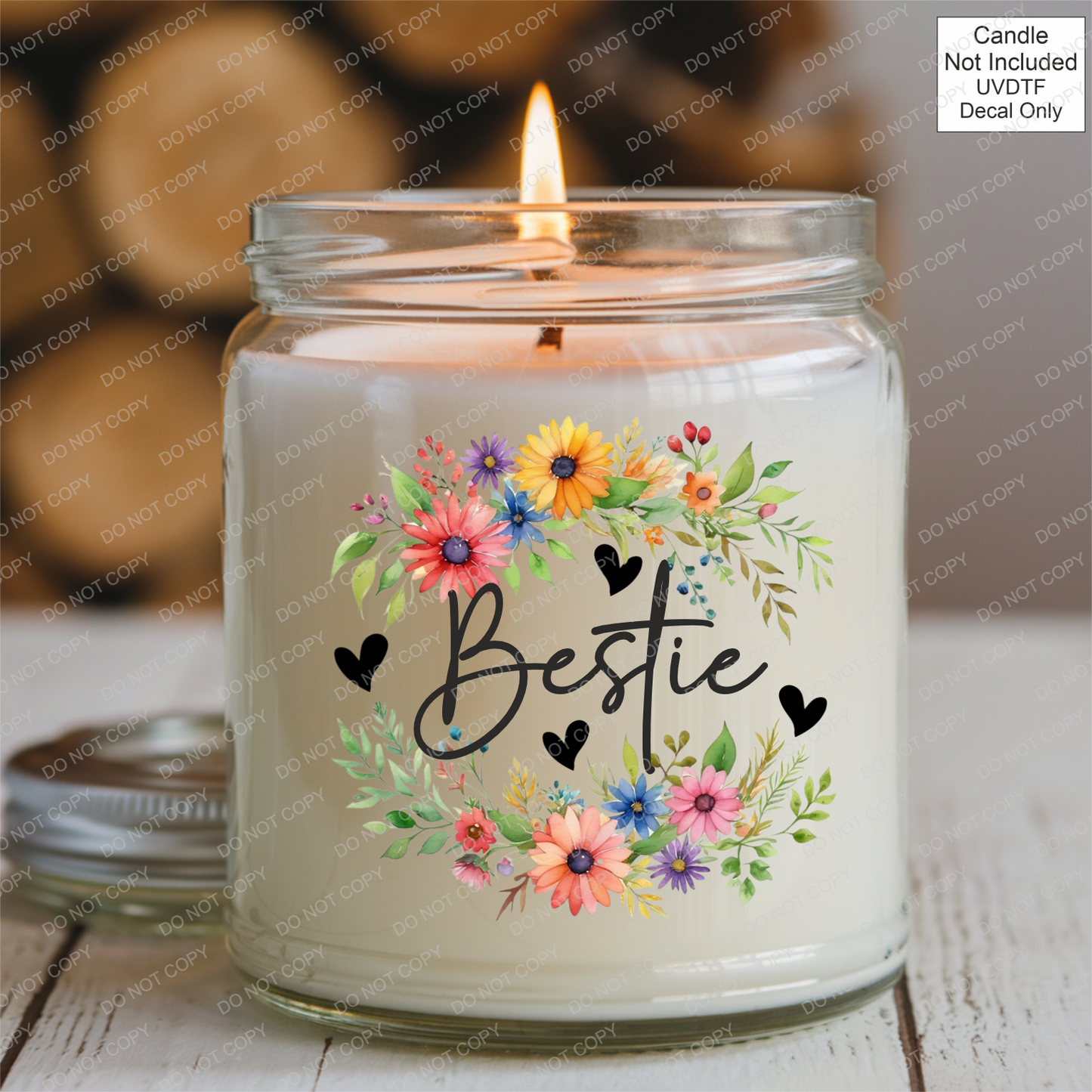 UVDTF Spring Flower Family Name - Mackie Direct