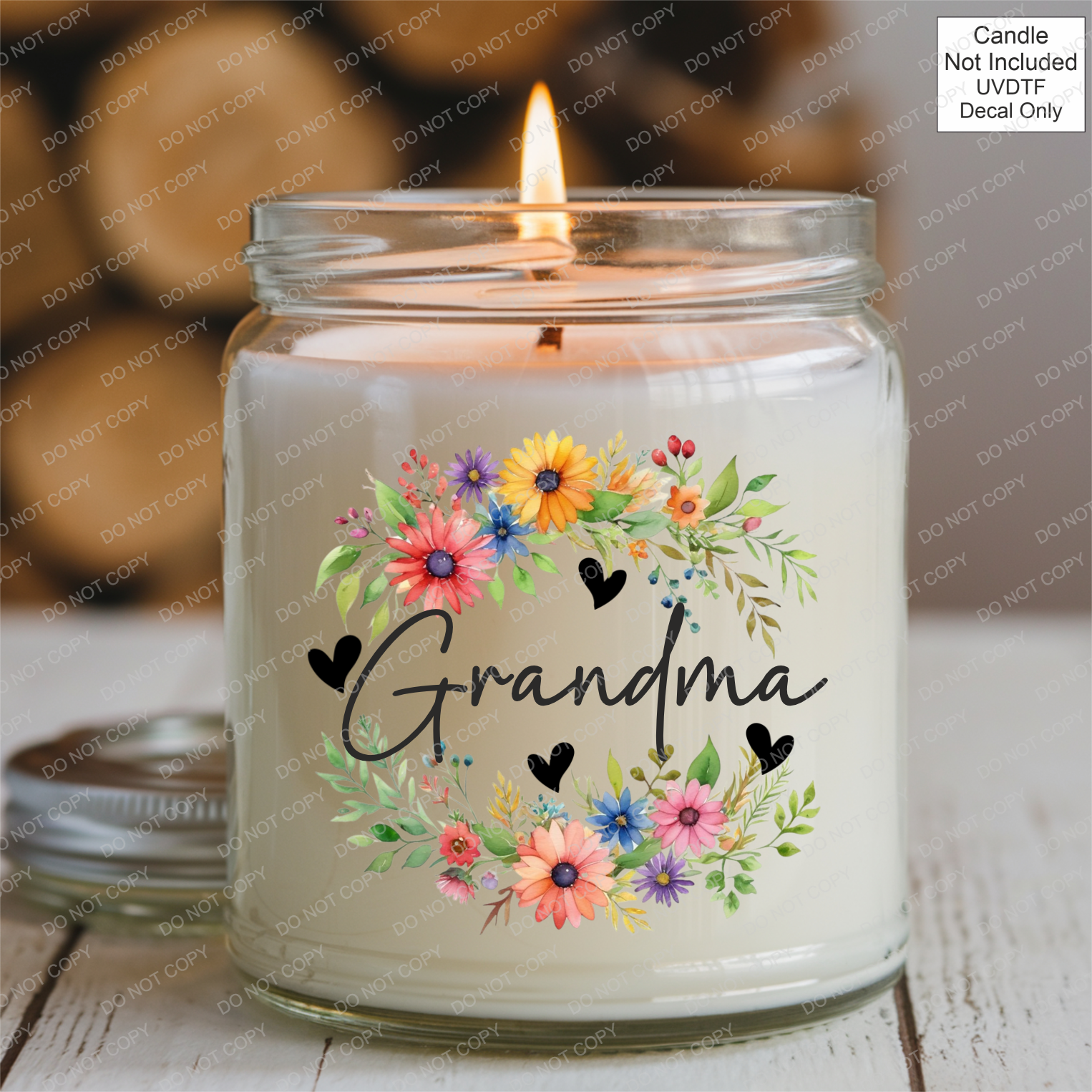UVDTF Spring Flower Family Name - Mackie Direct