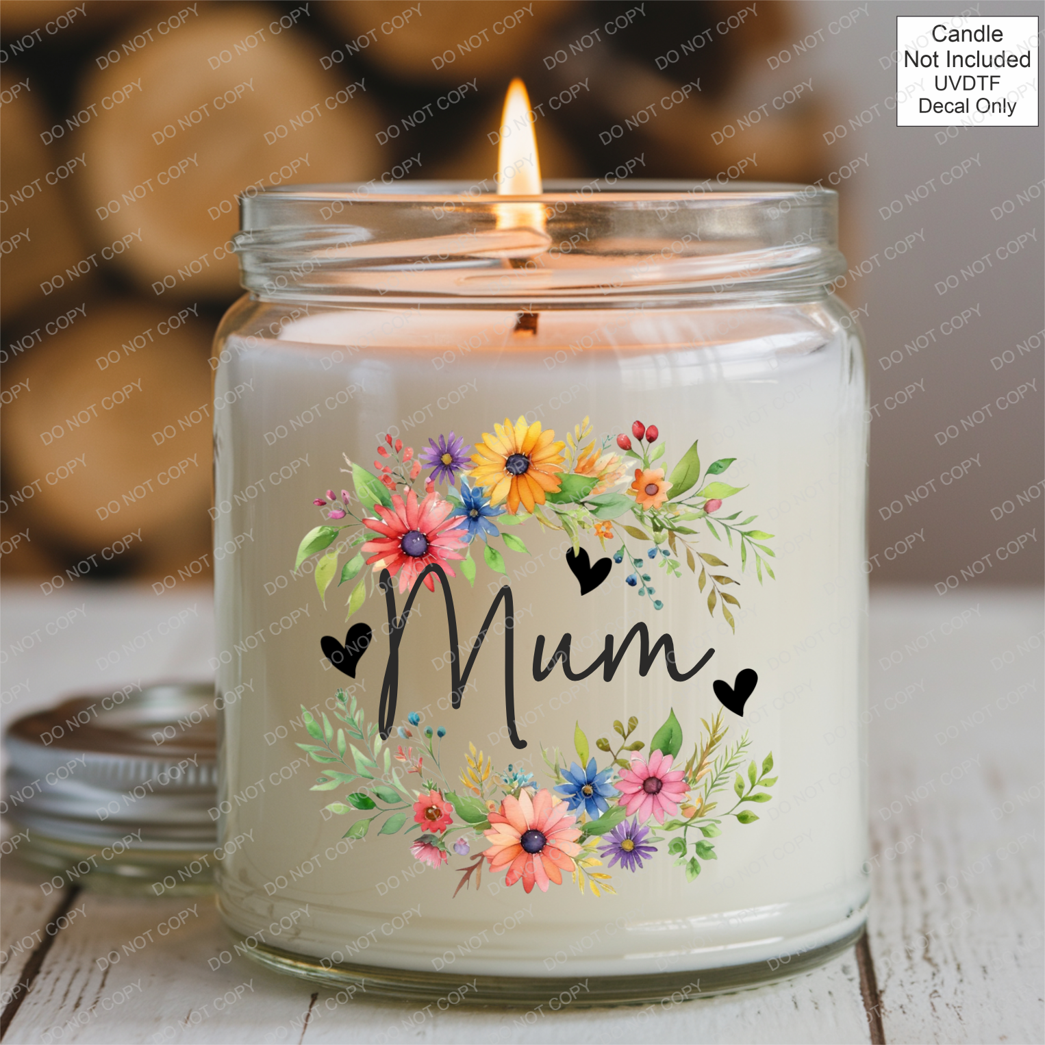 UVDTF Spring Flower Family Name - Mackie Direct