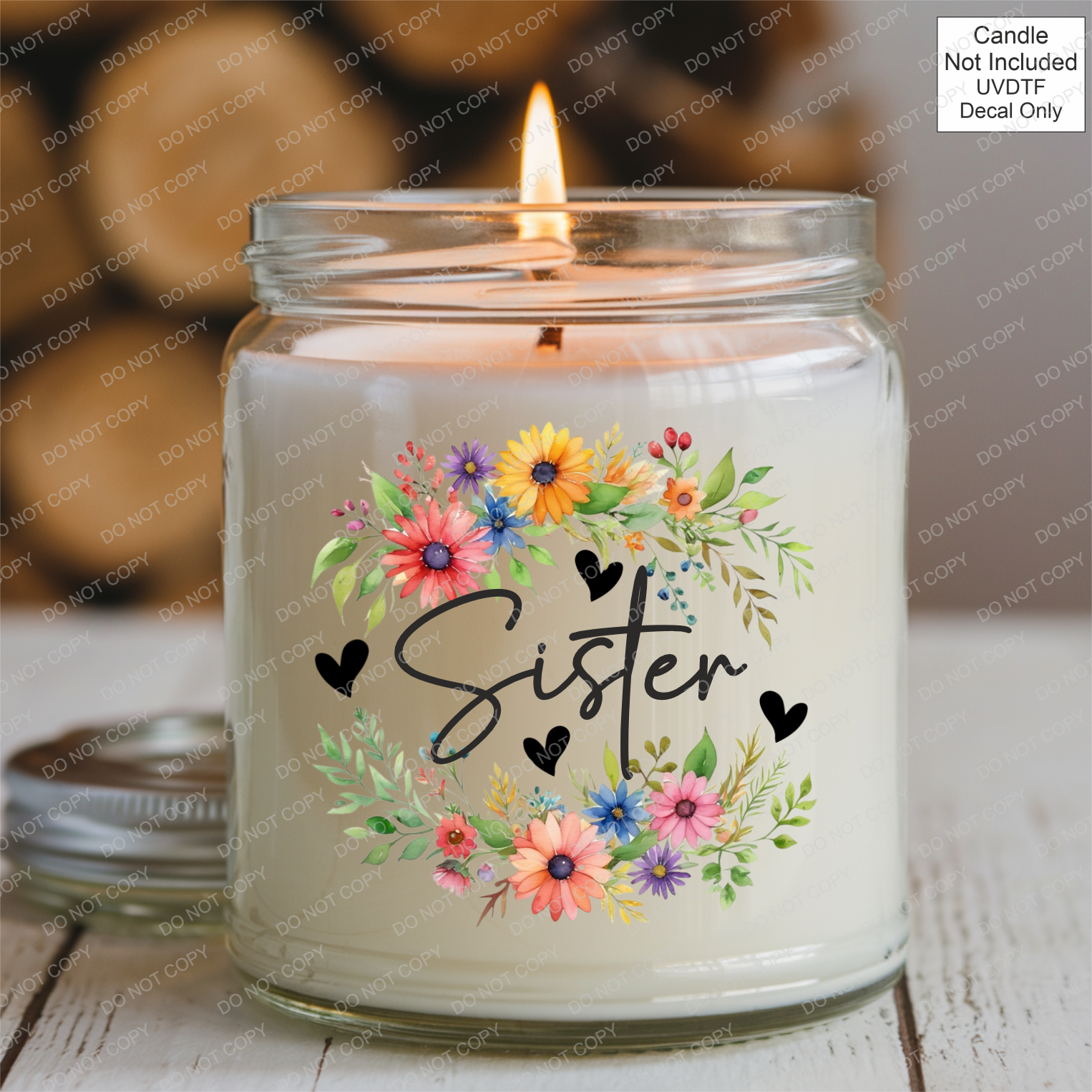 UVDTF Spring Flower Family Name - Mackie Direct